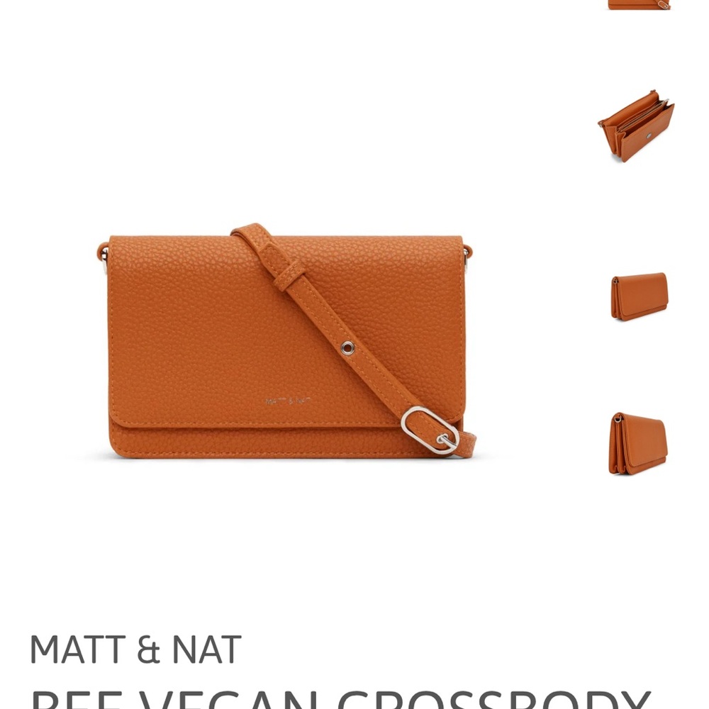 Matt & Nat BEE Vegan Crossbody Bag in Brown
